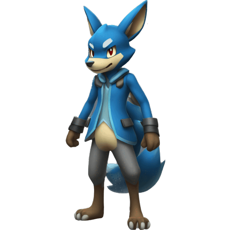 Lucario full body emoji