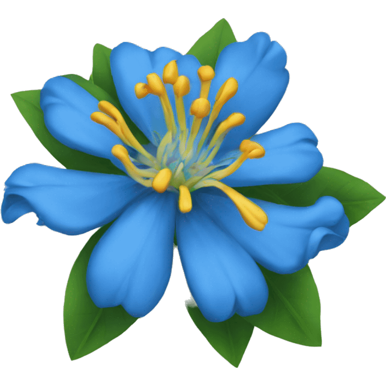 flor azul emoji