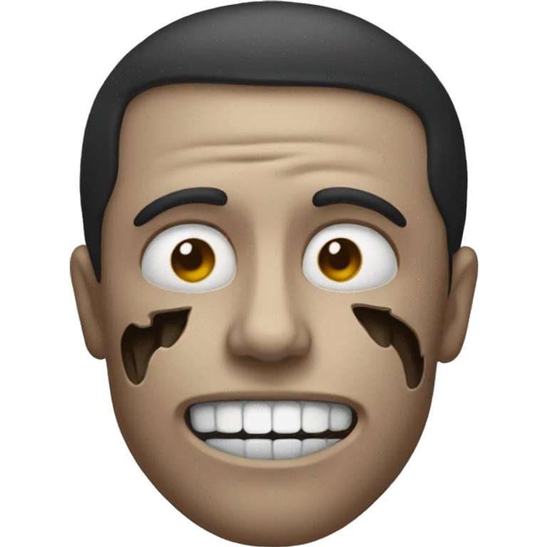 emoji with half skull face emoji