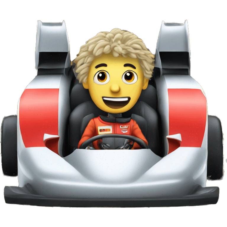 freakbob in a f1 car emoji