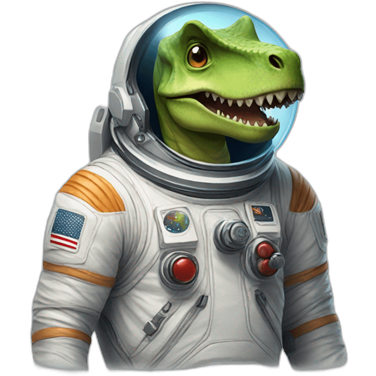 dinosaur astronaut emoji