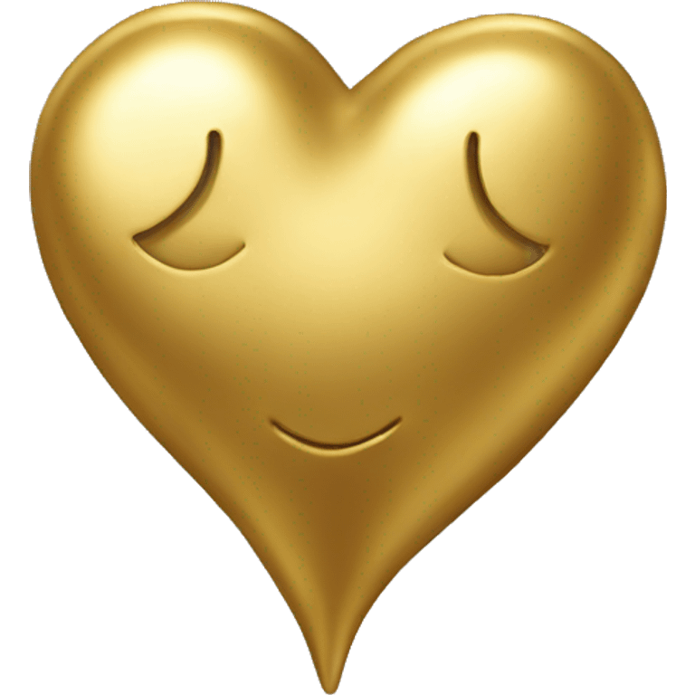 Gold heart  emoji