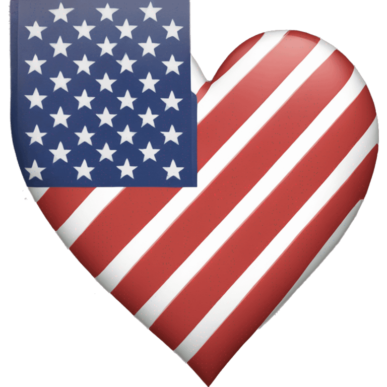 USA flag heart emoji