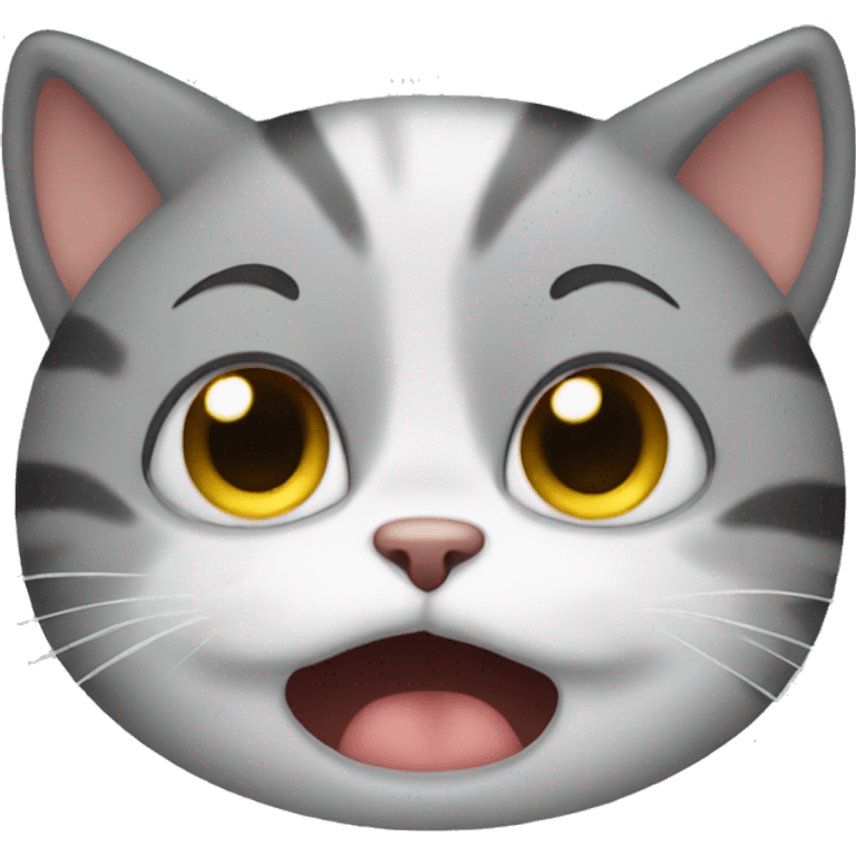 cute cat crying emoji