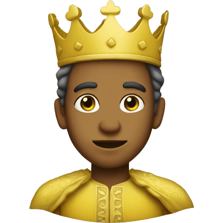 yellow standing prince with yellow skin emoji