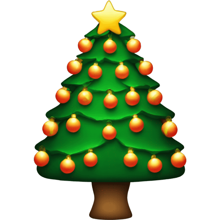 Christmas tree with lights emoji