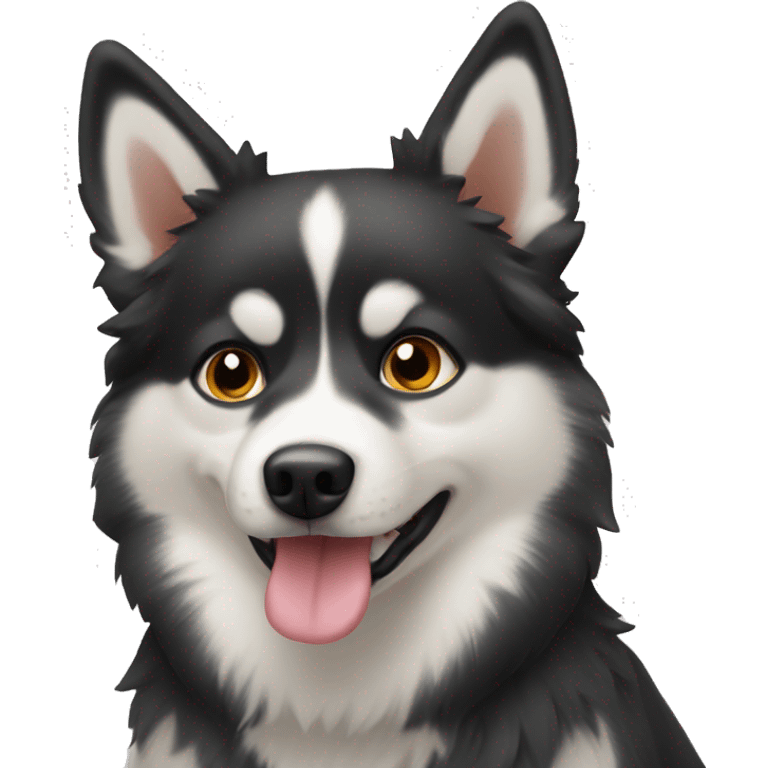 Dog pomsky emoji