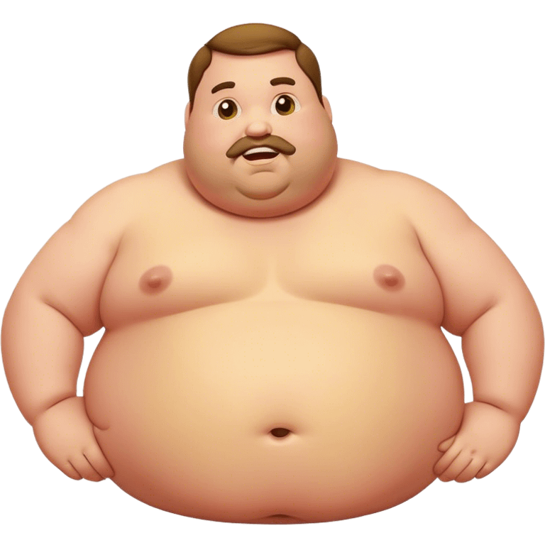 Fat guy emoji