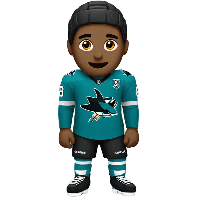 Sharks player with number 8 emoji