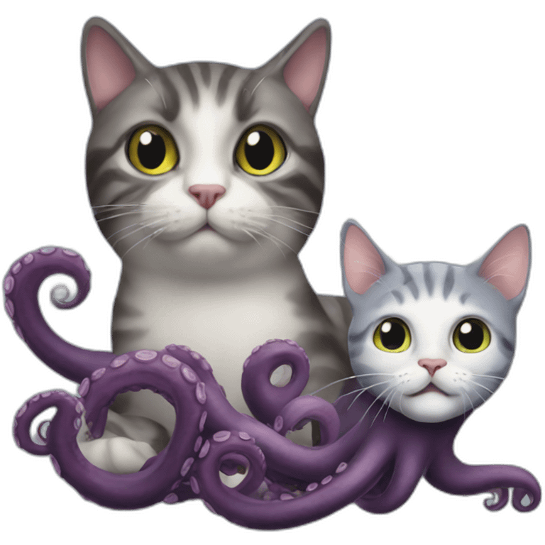 Octopus and Cat  emoji