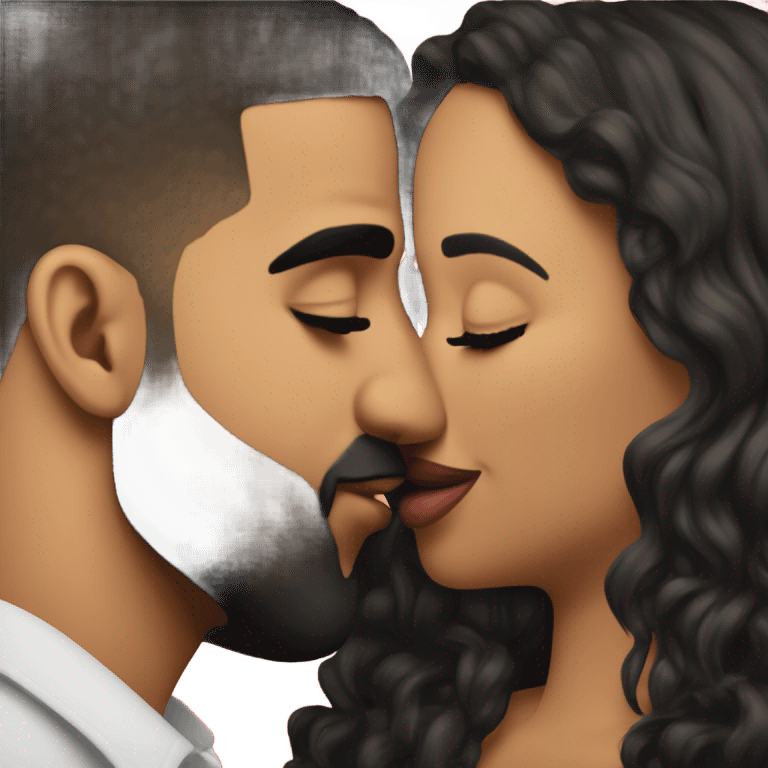 Drake kissing P Duffy emoji