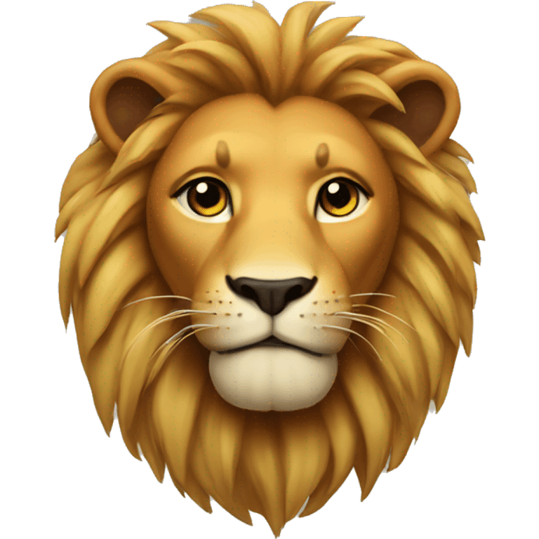 A lion wearing a bikini  emoji