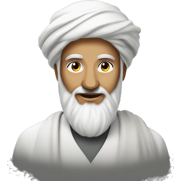 Imam Mahdi in Islam, which has light coming out of his face emoji