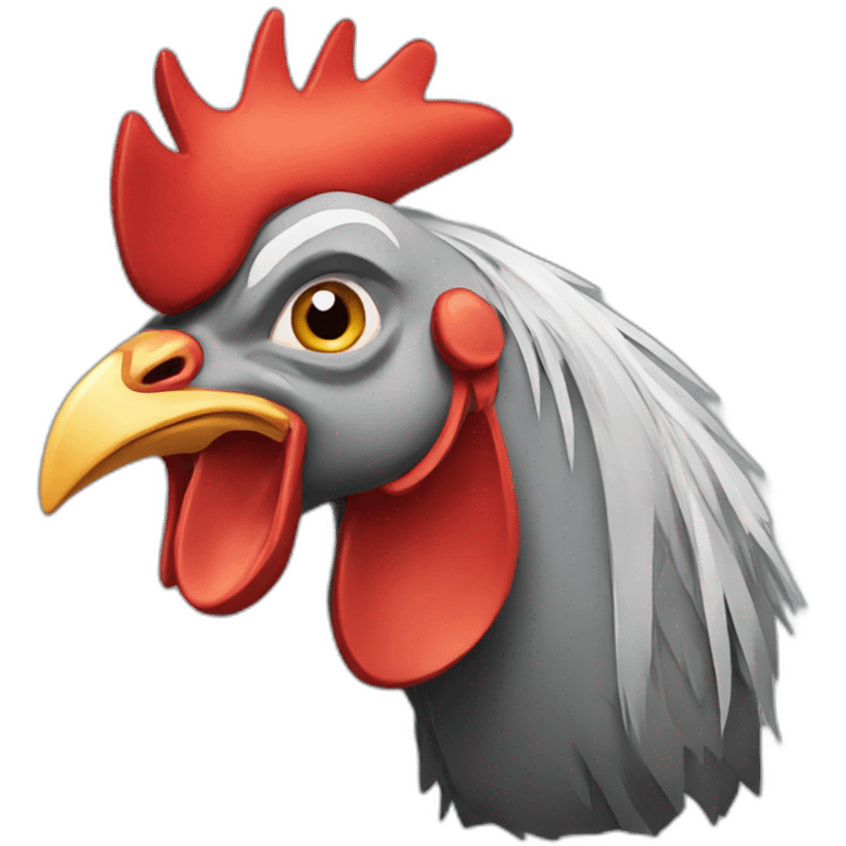 Rooster donkey  emoji