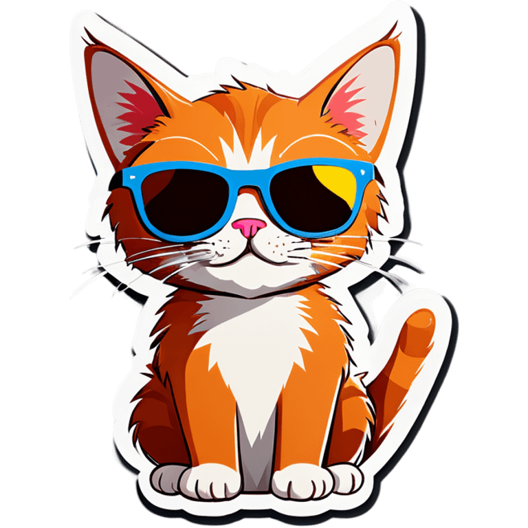 Cat with sunglasses emoji