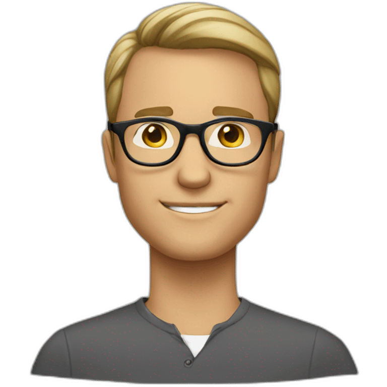 white-male-brunette-black-round-glasses emoji