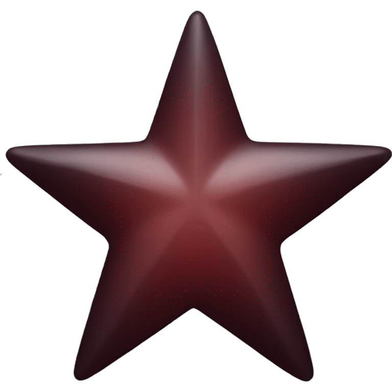 Dark red star emoji