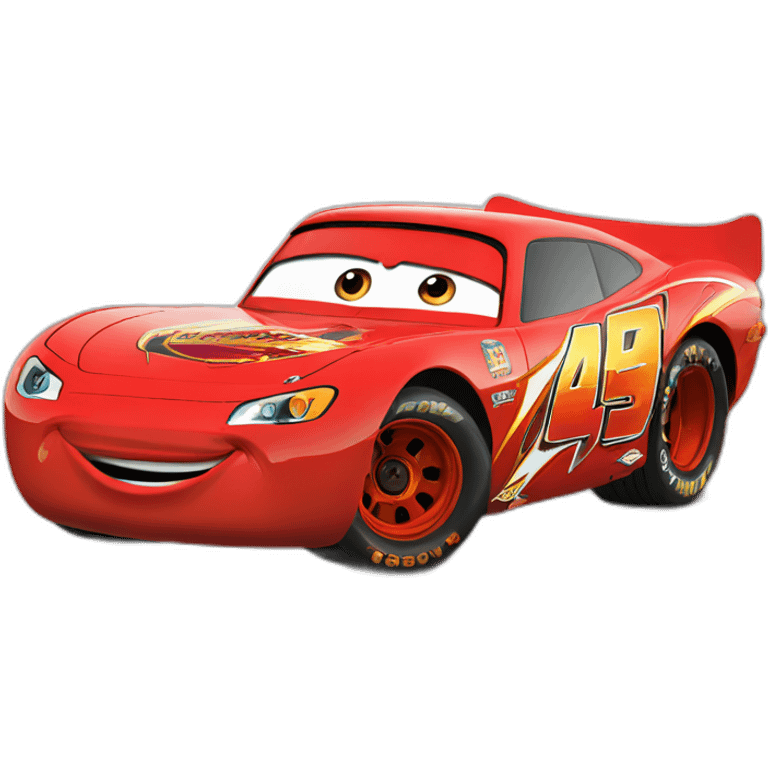 Flash mcqueen from cars movie emoji