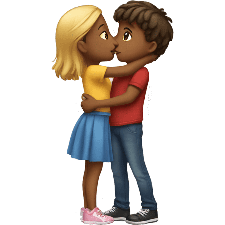 Girl Kissing Boy emoji