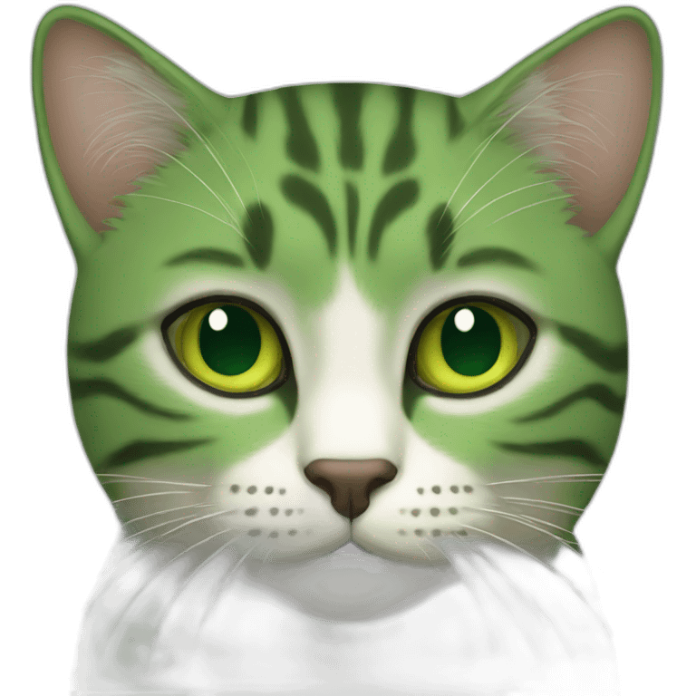 gato verde emoji