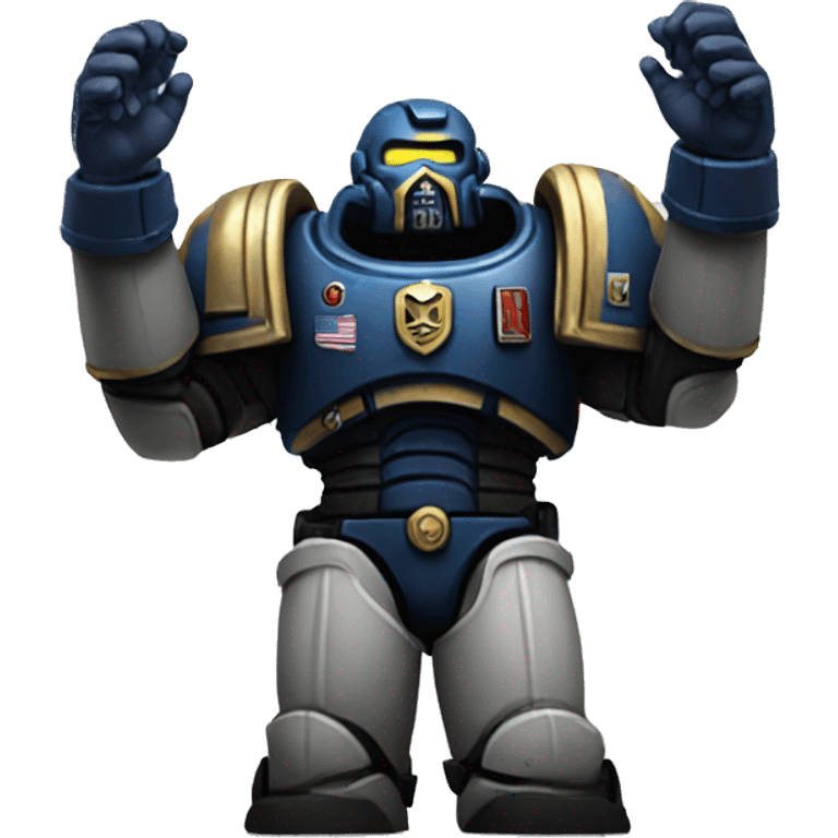 space marine raised arms emoji