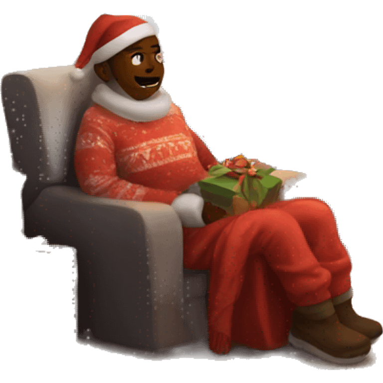 Cozy mountain Christmas emoji