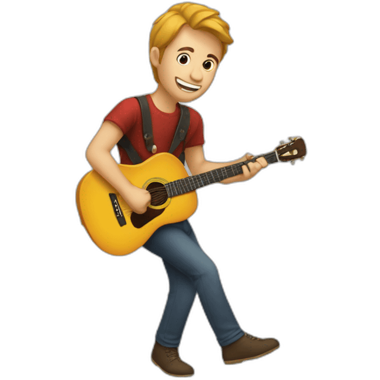 Joueur de guitate emoji