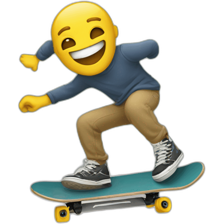 Create an emoji that captures the joy of skateboarding. emoji