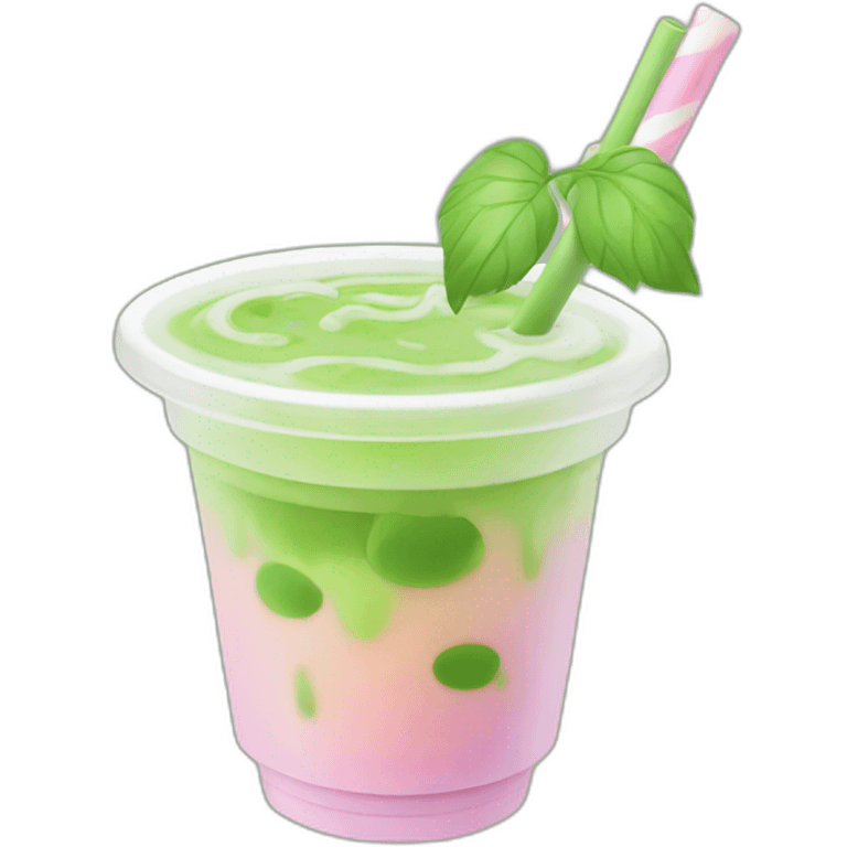 matcha bubble tea emoji