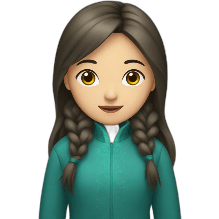 Kazakh girl emoji