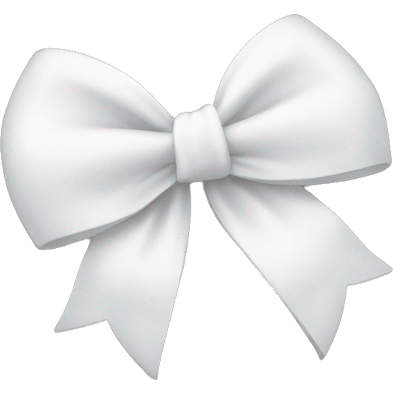 cute white bow emoji