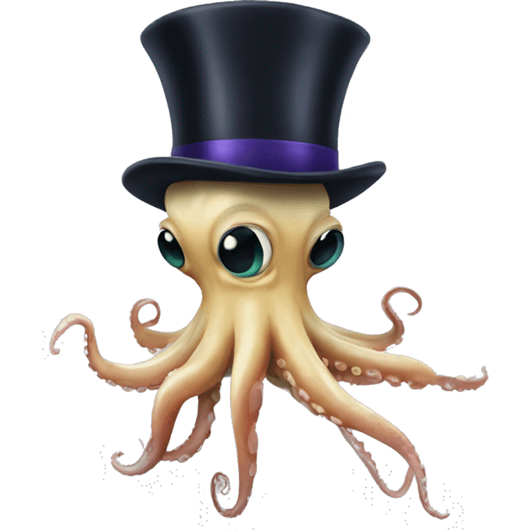 squid with tophat emoji