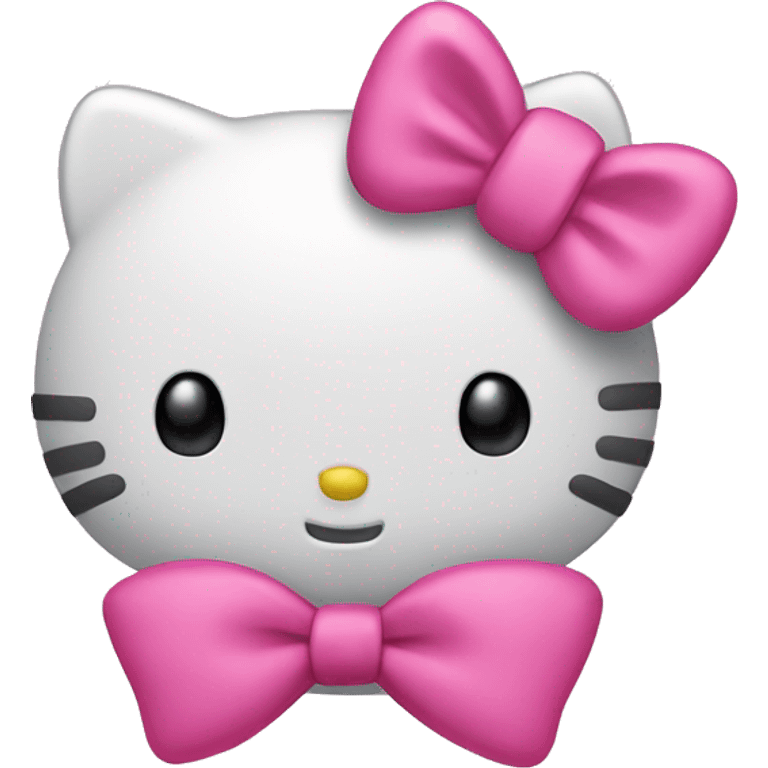 Hello kitty with pink bow emoji