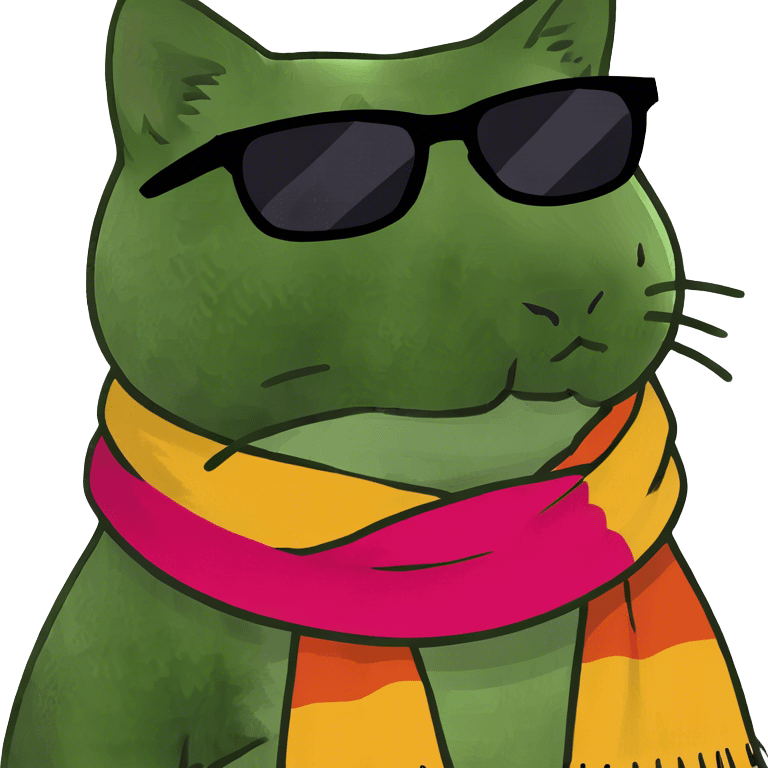 Cat with sunglasses emoji