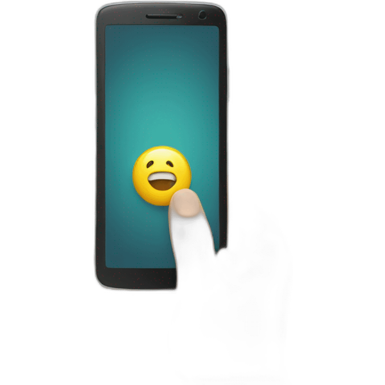 mobile in hand emoji