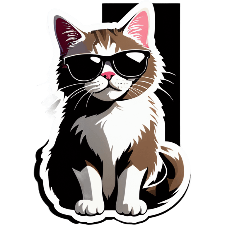 Cat with sunglasses emoji