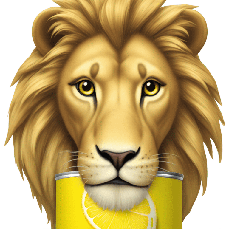 Lion’s lemonade energy drink  emoji