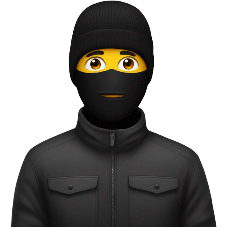 Man wearing ski mask emoji