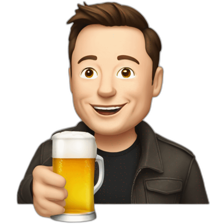 elon-musk-dring-beer emoji