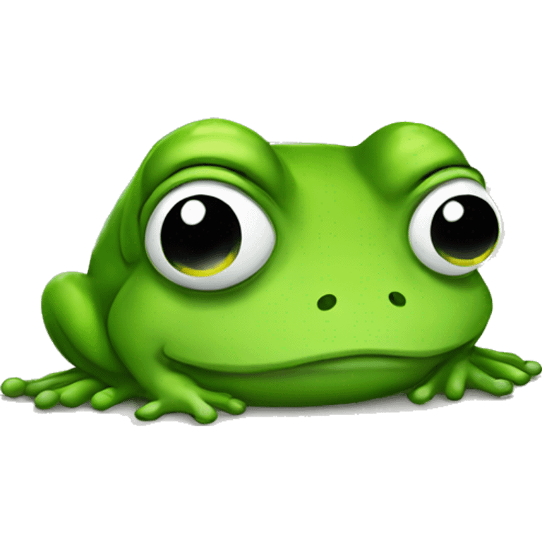 Sad frog emoji