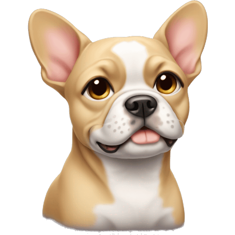 A blonde Frenchton dog emoji