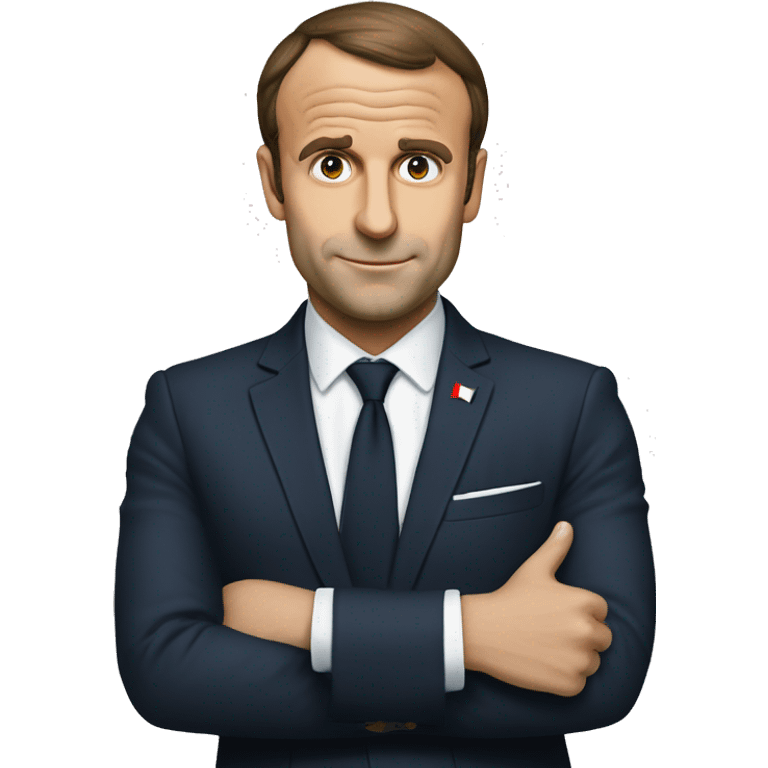 Macron boire un coup emoji