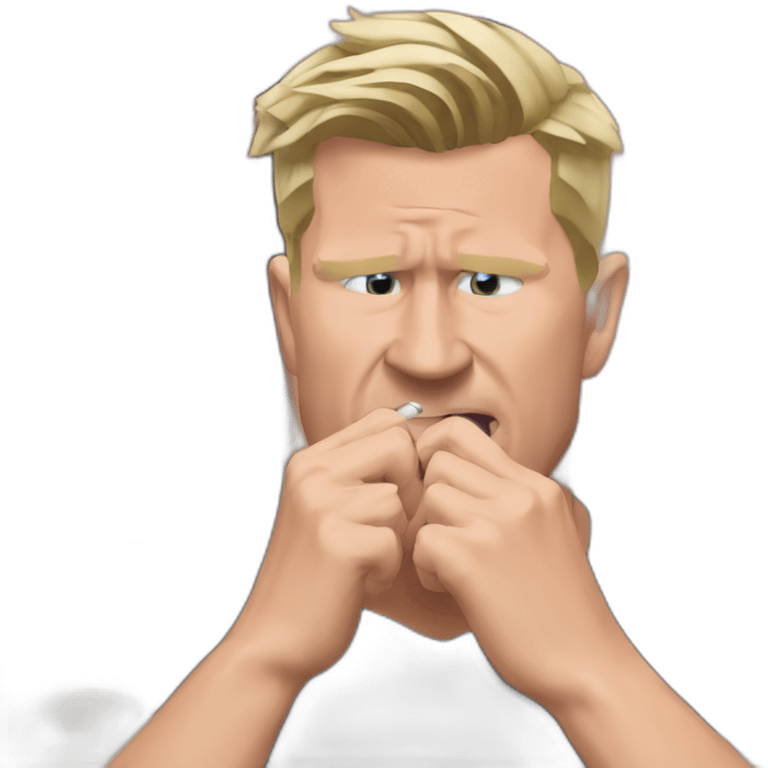 Eddie Howe biting nails emoji