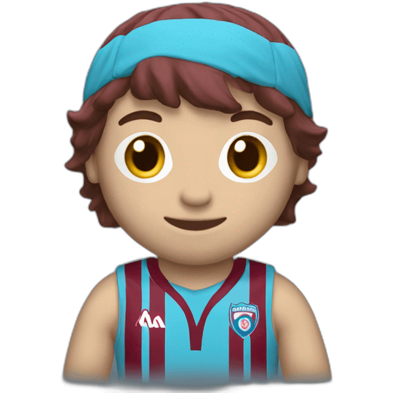 Burgundy blue striped Trabzonspor jersey emoji