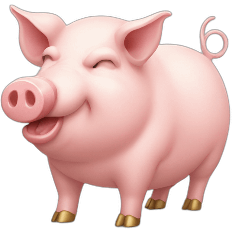 Pig work for gold emoji