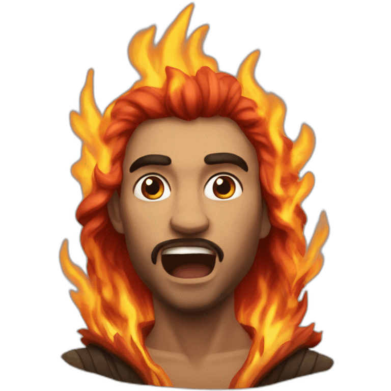 Fuego poder arte emoji