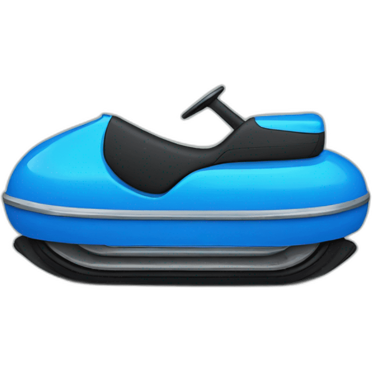 bumper car in blue emoji