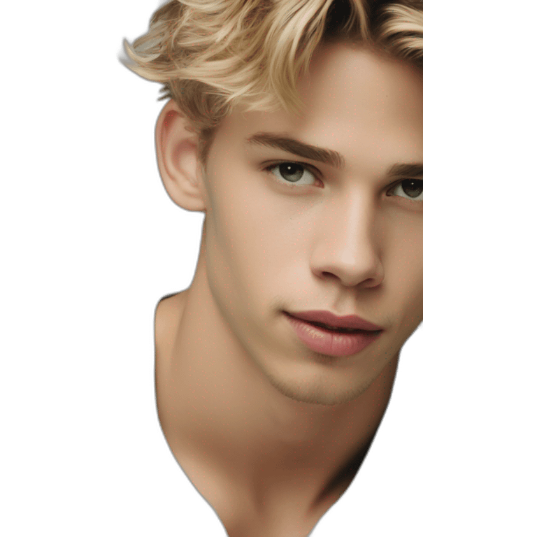 Austin Butler handsome actor dune short hair man emoji