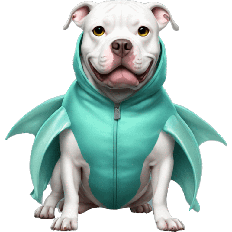 Pitbull in a fish suit  emoji