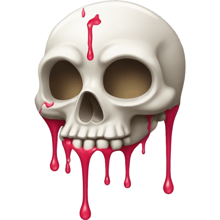 skull dripping emoji